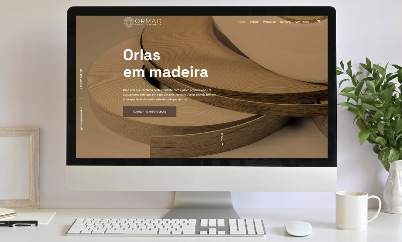 Lançamento de novo website moderno e interativo